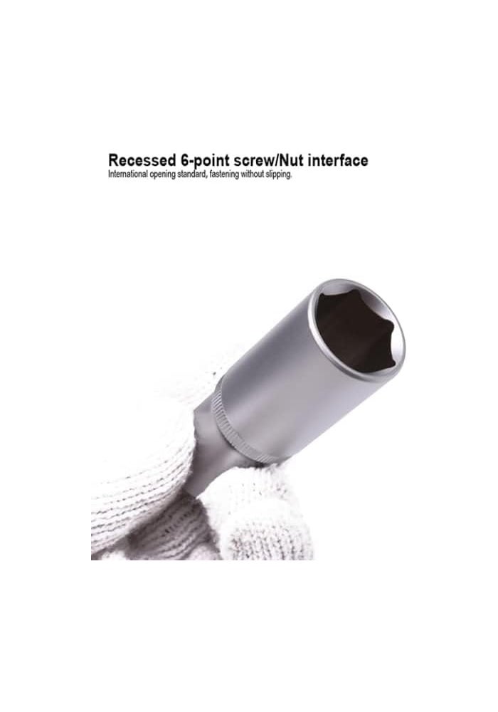 Harden صندوق عميق HARDEN 535551 مقاس 21 مم 1/2" درايف سداسي CRV ستيل - Image 2